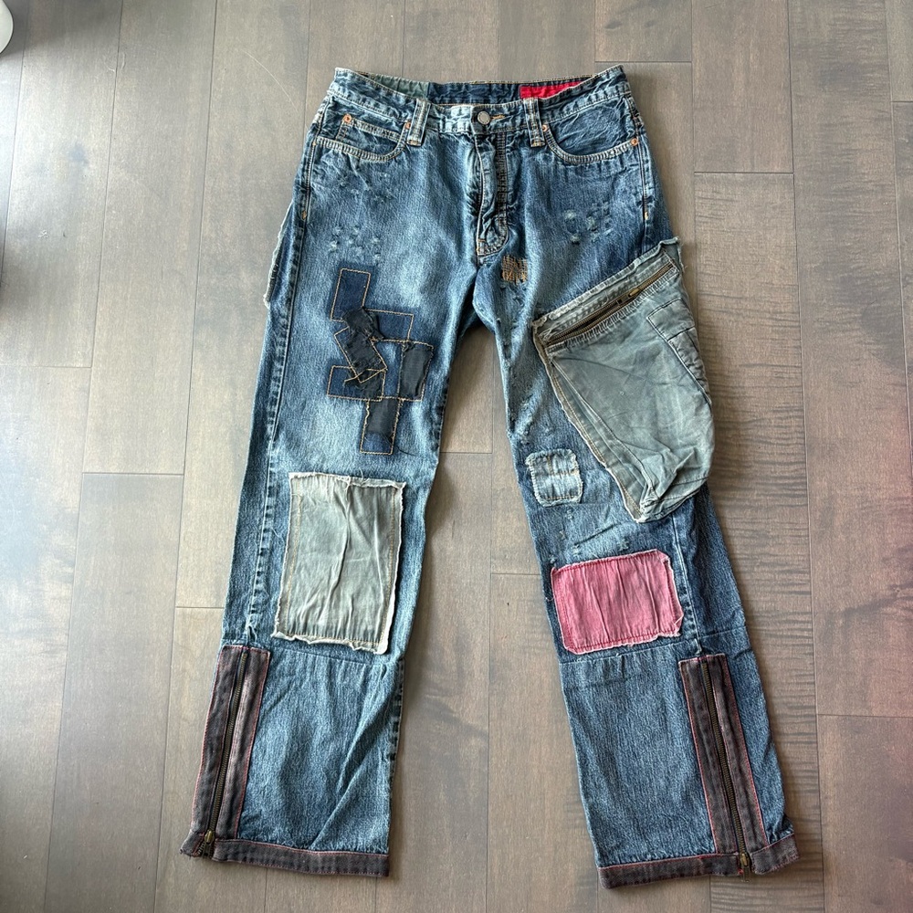 Men's Patchwork Jeans